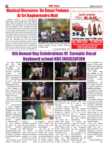 Musical Discourse On Dasar Padams (1)