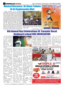 Musical Discourse On Dasar Padams